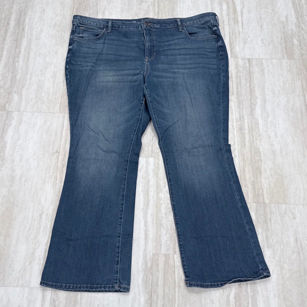 Sonoma Goods For Life Women 24W Bootcut Jeans Medium Wash Blue Denim Plus Size